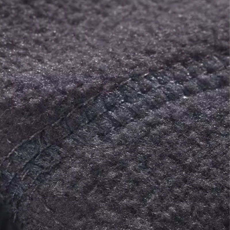 Snood Polaire Femme gros plan texture - Noir Ébène - Rose Doux - Crème Éclatante - Beige Clair - Gris Clair - Bleu Pétrole - Fuchsia Intense - Gris Foncé - Bordeaux