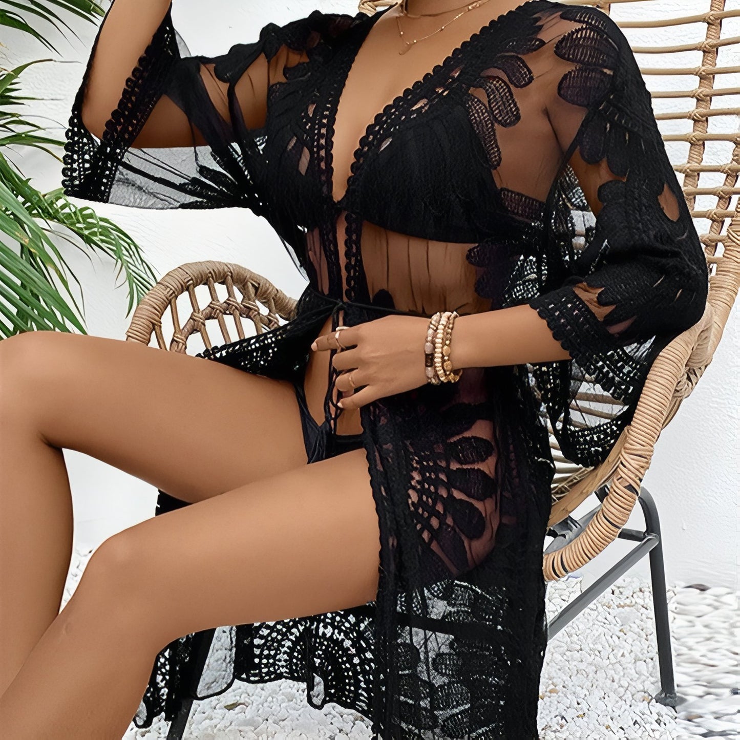 Kimono de Plage en Dentelle