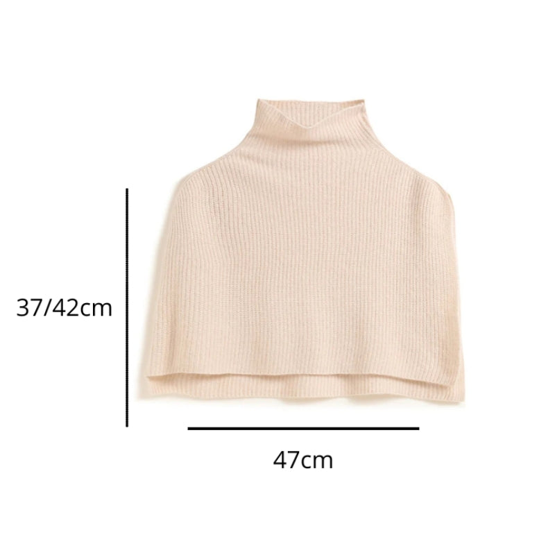 Poncho Cachemire Court
