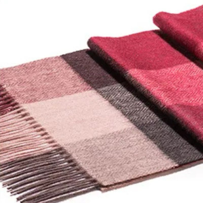 Echarpe Laine à Carreaux Homme