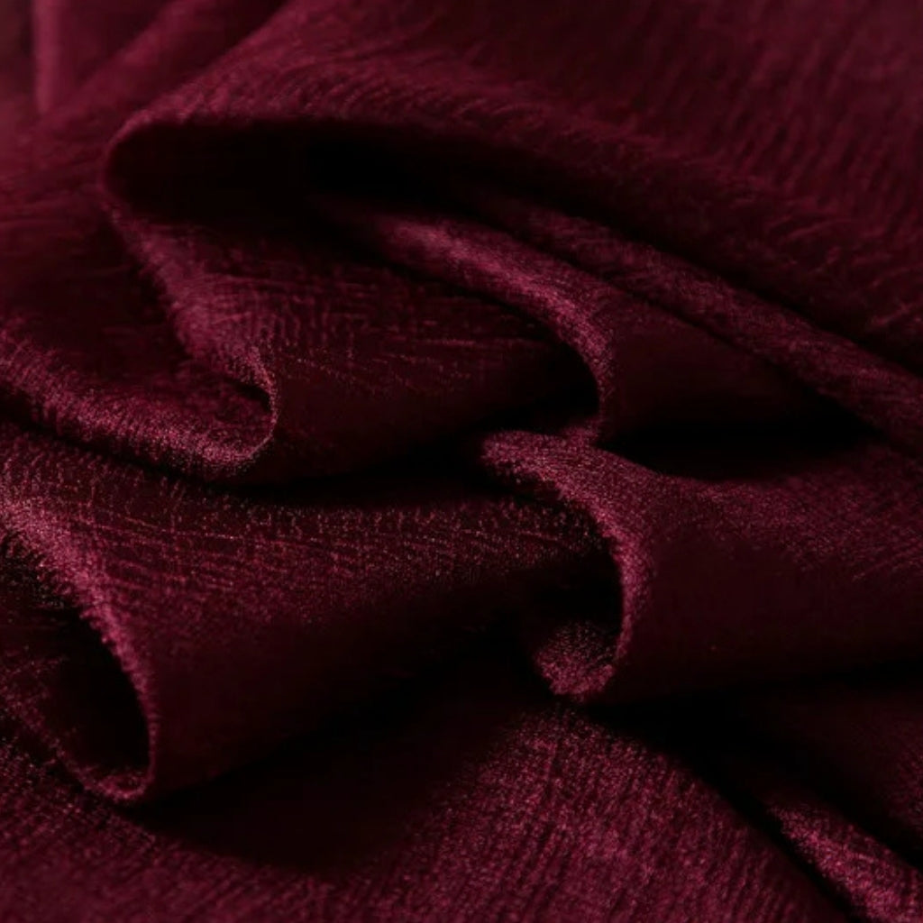 Echarpe Fantaisie Satin gros plan tissu froissé - Violet Clair - Bleu Royal - Bleu Pâle - Orange Vif - Beige Doré - Rouge Cerise - Rouge Foncé - Bordeaux