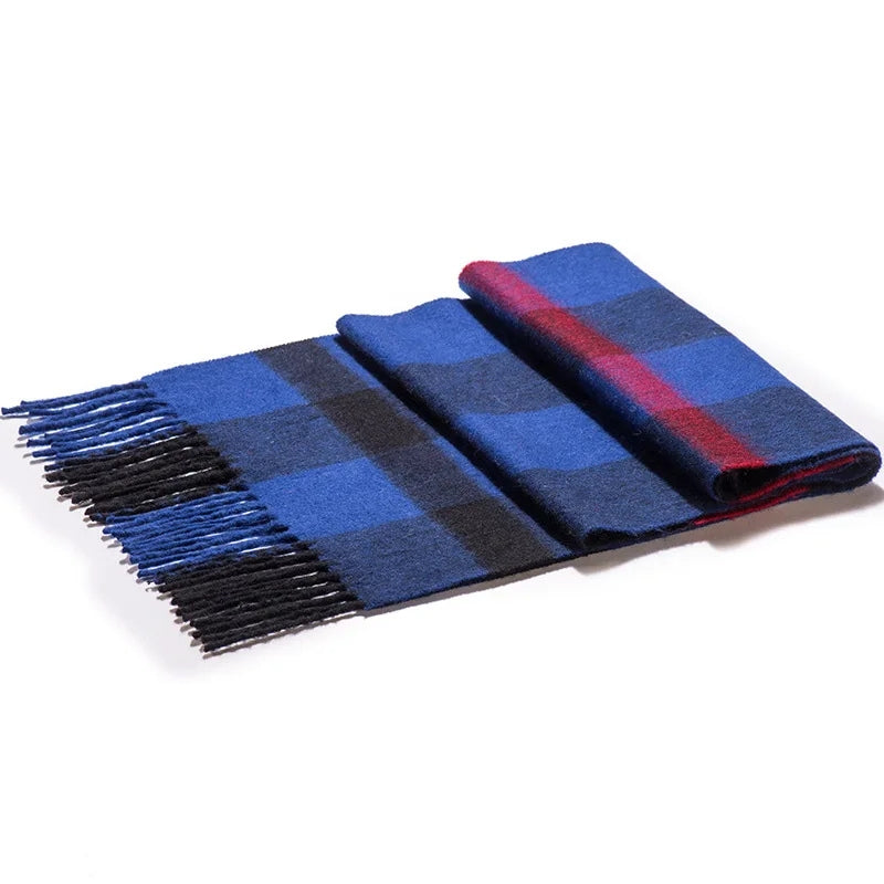 Echarpe Laine à Carreaux Homme