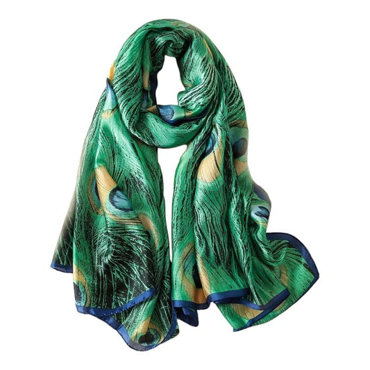 Foulard Long Femme Vert Émeraude 180*85cm