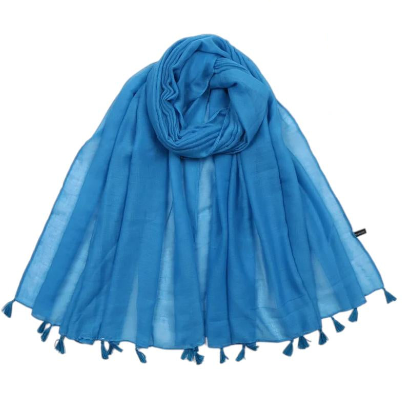 Echarpe Viscose Femme - Bleu Ciel - 180*90cm