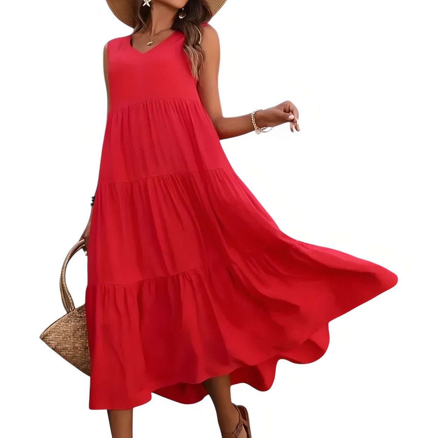 Robe de Plage à Volant