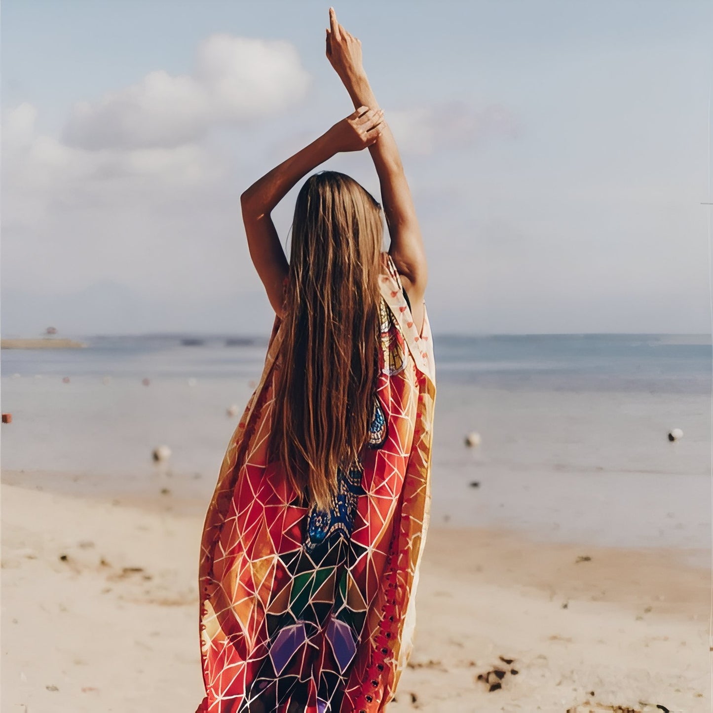 Robe Paréo aux Motifs Africains