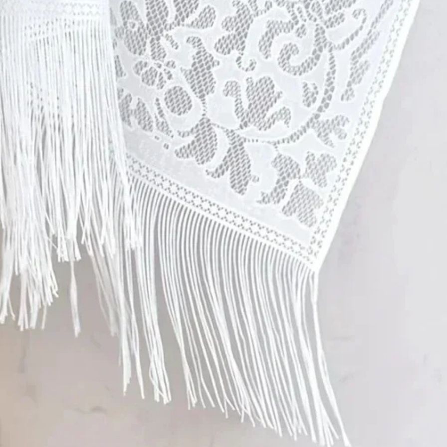 Etole Mariage Dentelle détail de la dentelle - Blanc