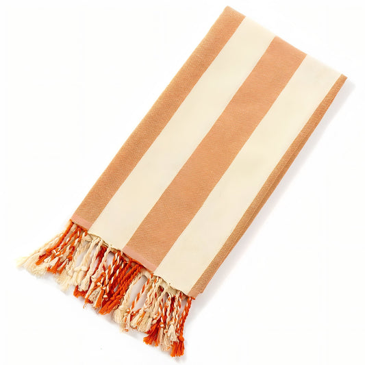 Drap de Plage Fouta - Orange - 100x180cm