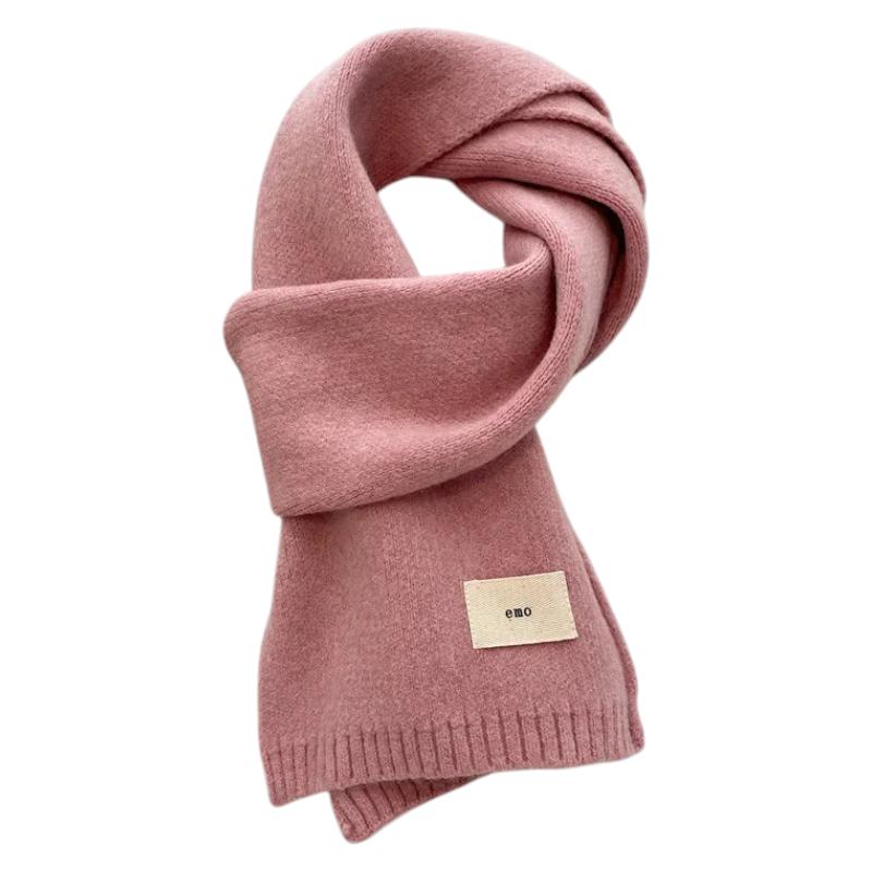 Echarpe Fine Femme Couleur Unie - Rose Poudré - 160x20cm