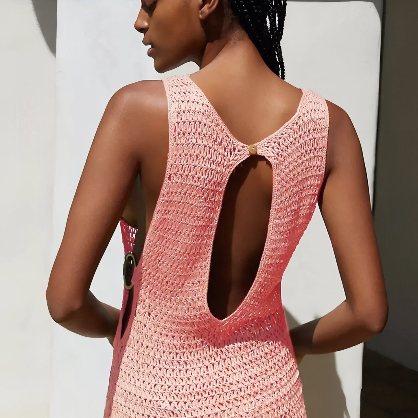 Robe de Plage Légère et Sexy en Crochet