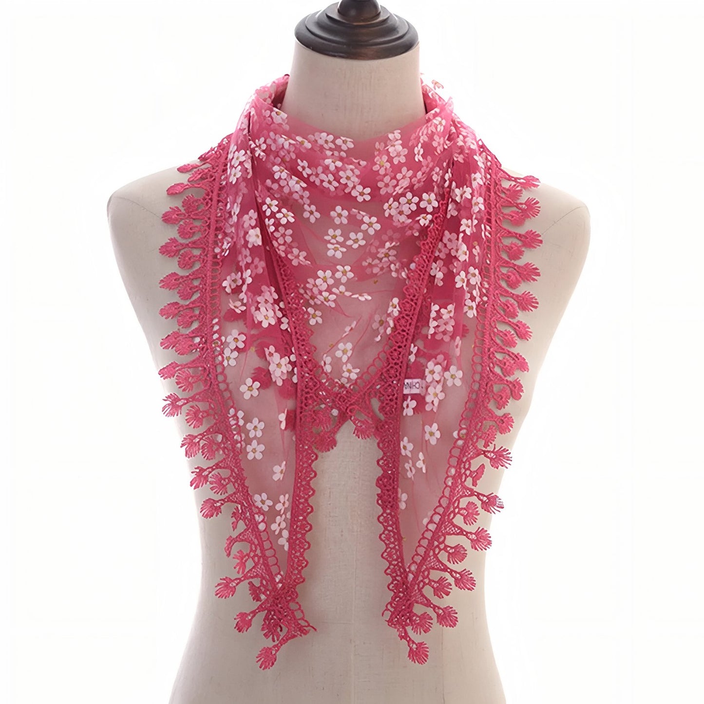 Foulard Triangle Dentelle