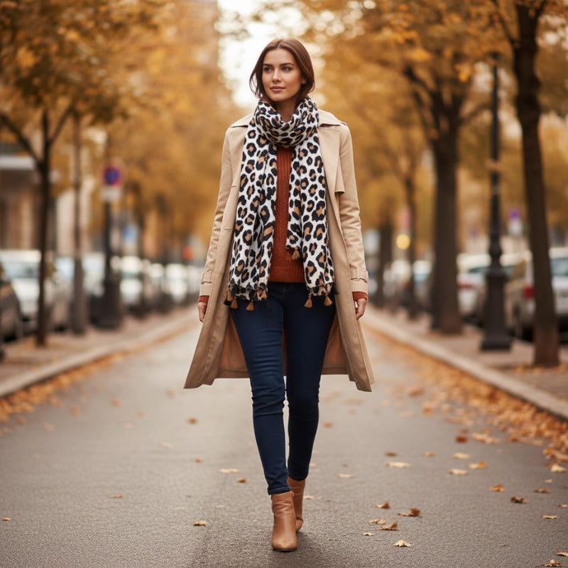 Echarpe Fine Léopard
