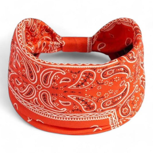 Bandana Bandeau Croisé Orange vif 