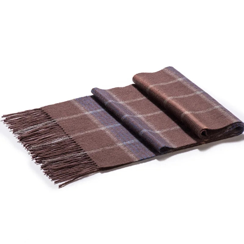 Echarpe Laine à Carreaux Homme