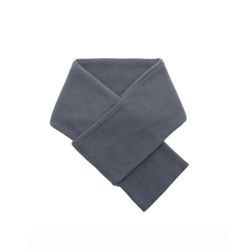 Echarpe Courte Polaire Homme - Gris Foncé - 80*14cm