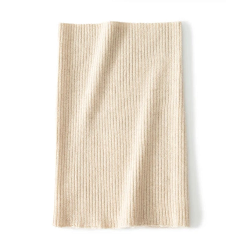 Cache Cou Cachemire Beige 35*22cm