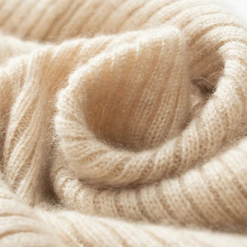 Cache Cou Cachemire Beige 35*22cm