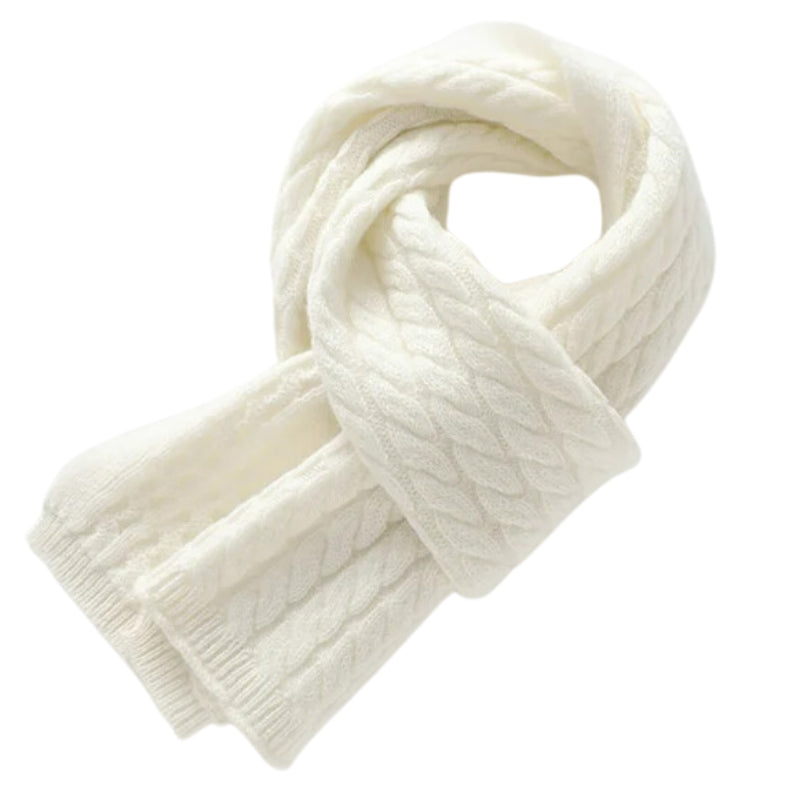 Écharpe En Cachemire Blanc pour Femme Blanc 152*15cm