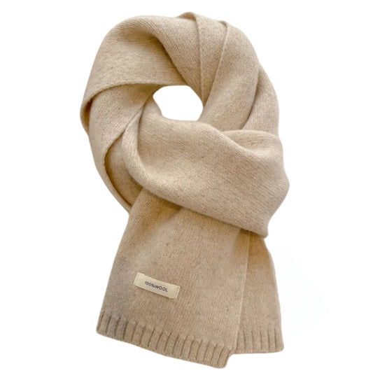 Écharpe Beige en Laine Beige 160*20cm