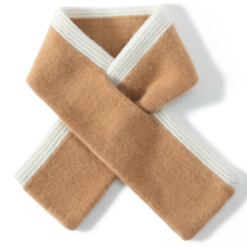 Écharpe en Cachemire Luxe Beige Camel 85*12cm