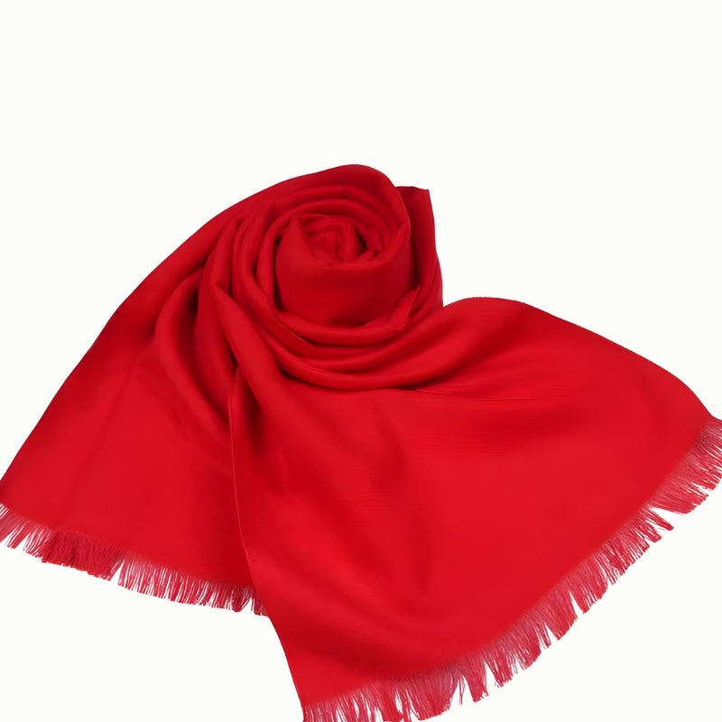 Echarpe Homme Rouge Rouge 180x30cm