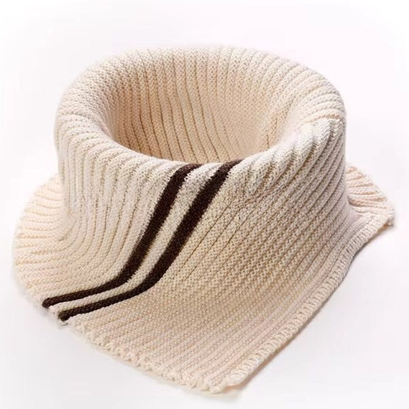 Cache Col Femme Beige et Chocolat 