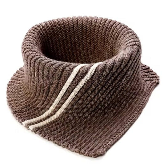 Cache Col Femme Marron et Beige 