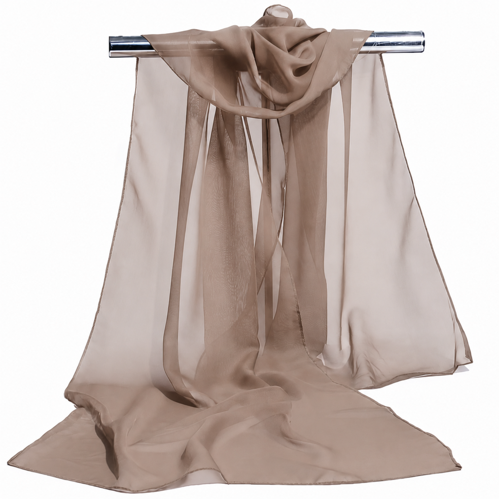 Châle de Soirée Femme - Taupe - 160x50cm