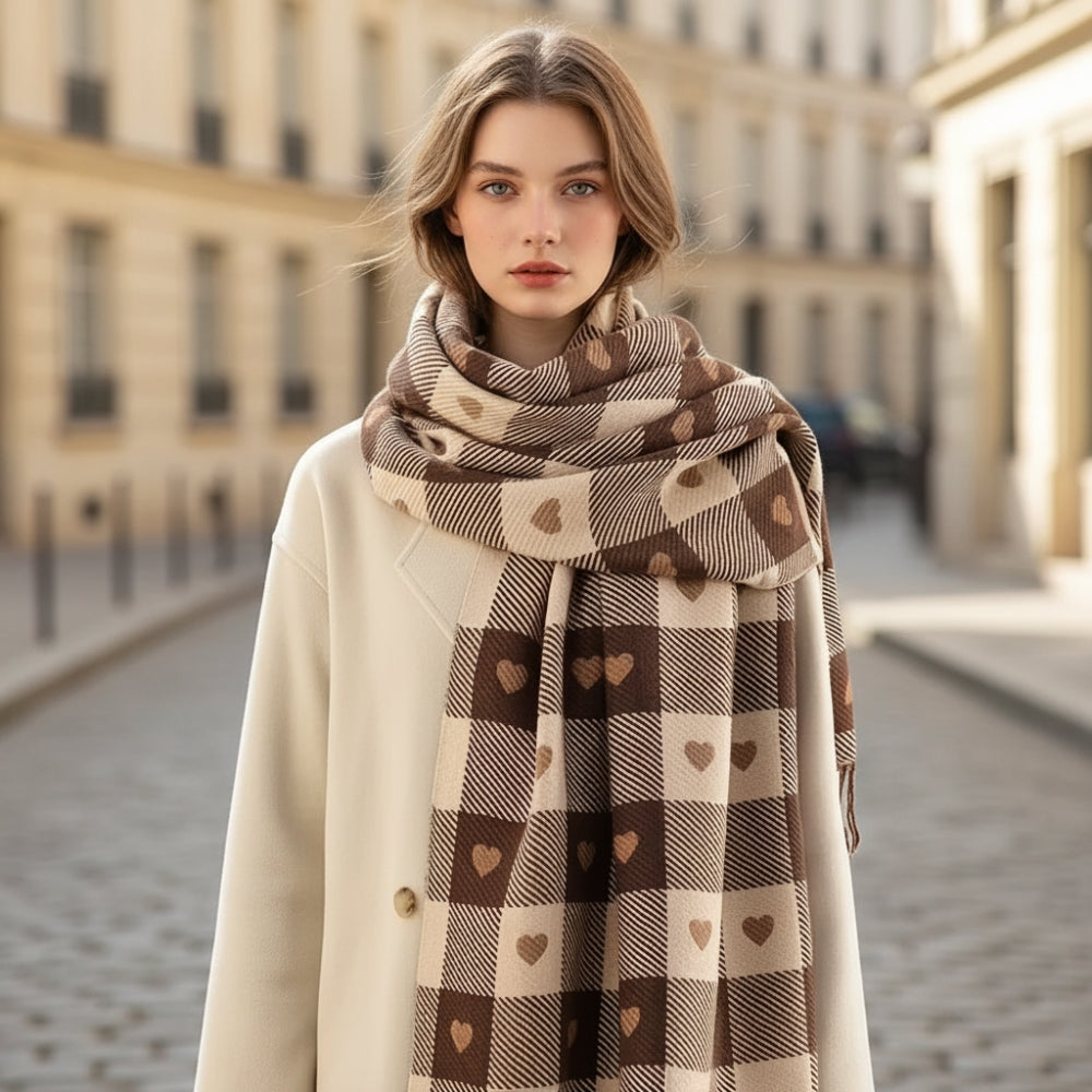 Echarpe Femme avec Coeur