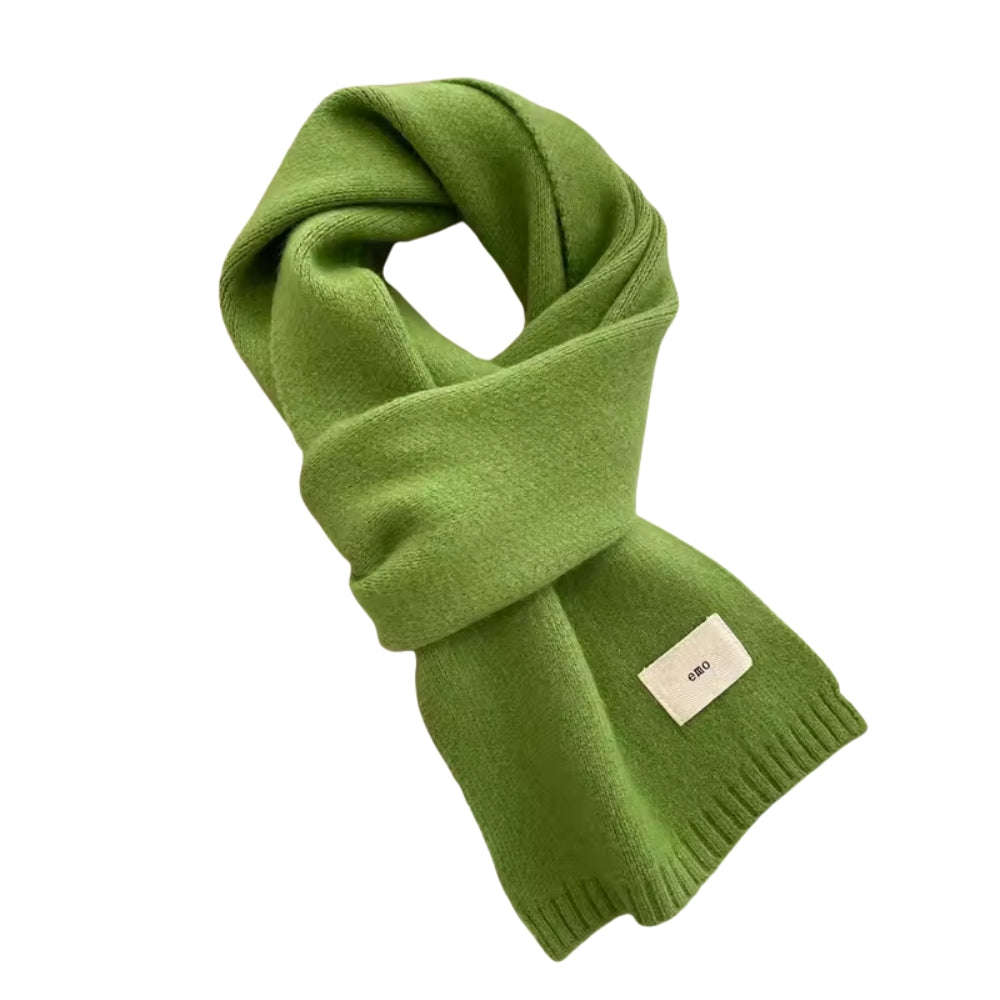 Echarpe Fine Femme Couleur Unie - Vert Émeraude - 160x20cm