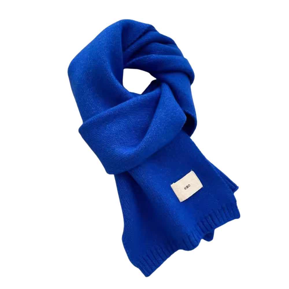 Echarpe Fine Femme Couleur Unie - Bleu Royal - 160x20cm