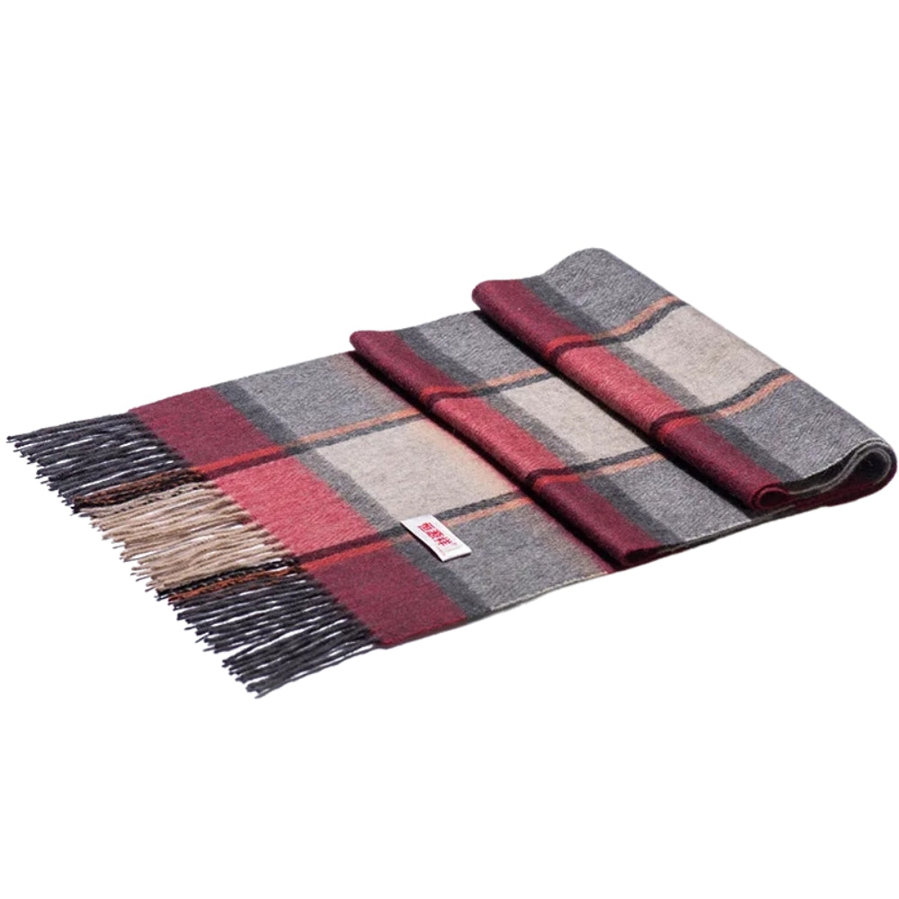 Echarpe Laine à Carreaux Homme