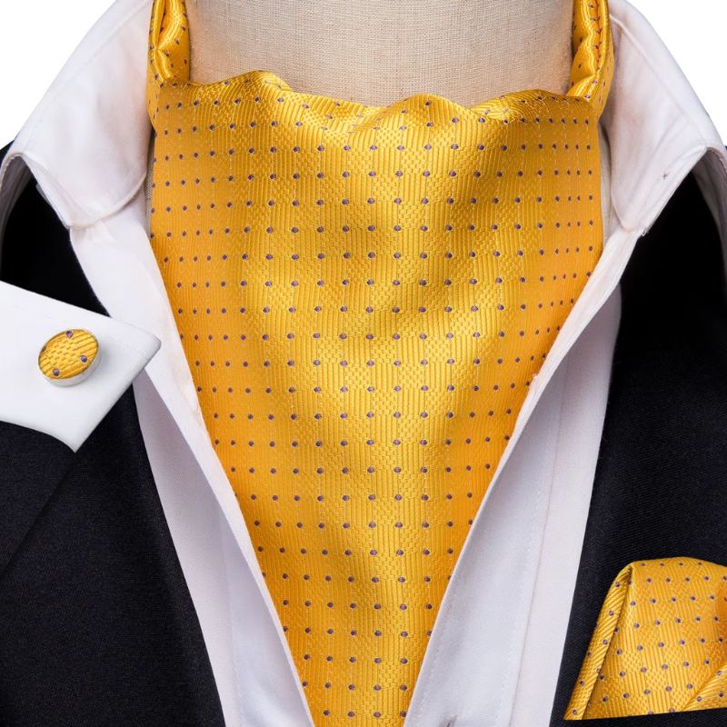 Foulard Ascot Homme Doré