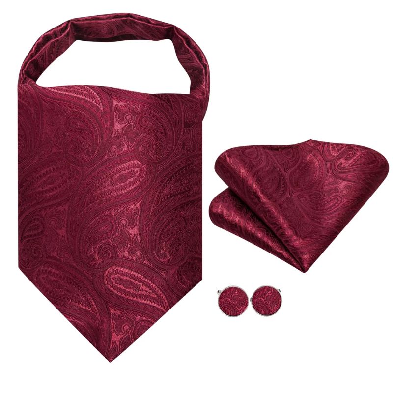 Foulard Ascot Jean Paul Gaultier - Laine Et Soie Gris - Occasion Très Bon état