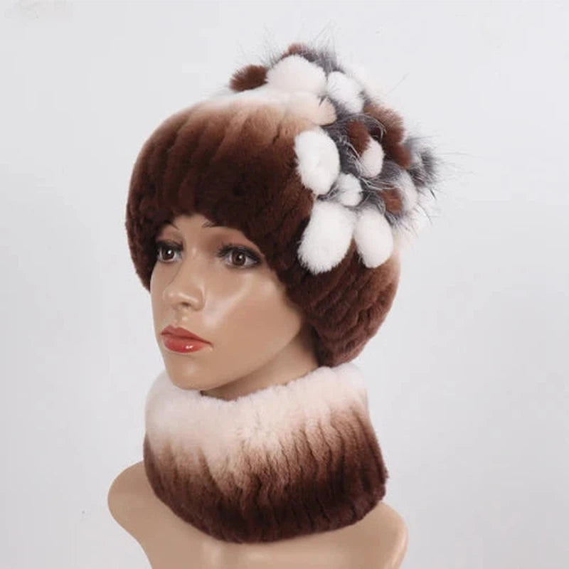 Parure Bonnet Et Echarpe Fourrure 10 