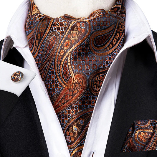 Clj Charles Le Jeune. Foulard Ascot. Léonard, Microfibre. Marron acacia Clj Charles Le Jeune. Foulard Ascot. Léonard, Microfibre. Marron acacia