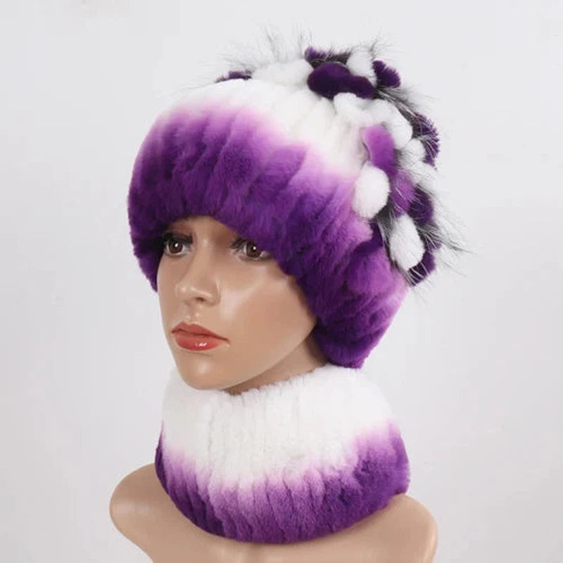 Parure Bonnet Et Echarpe Fourrure 5 