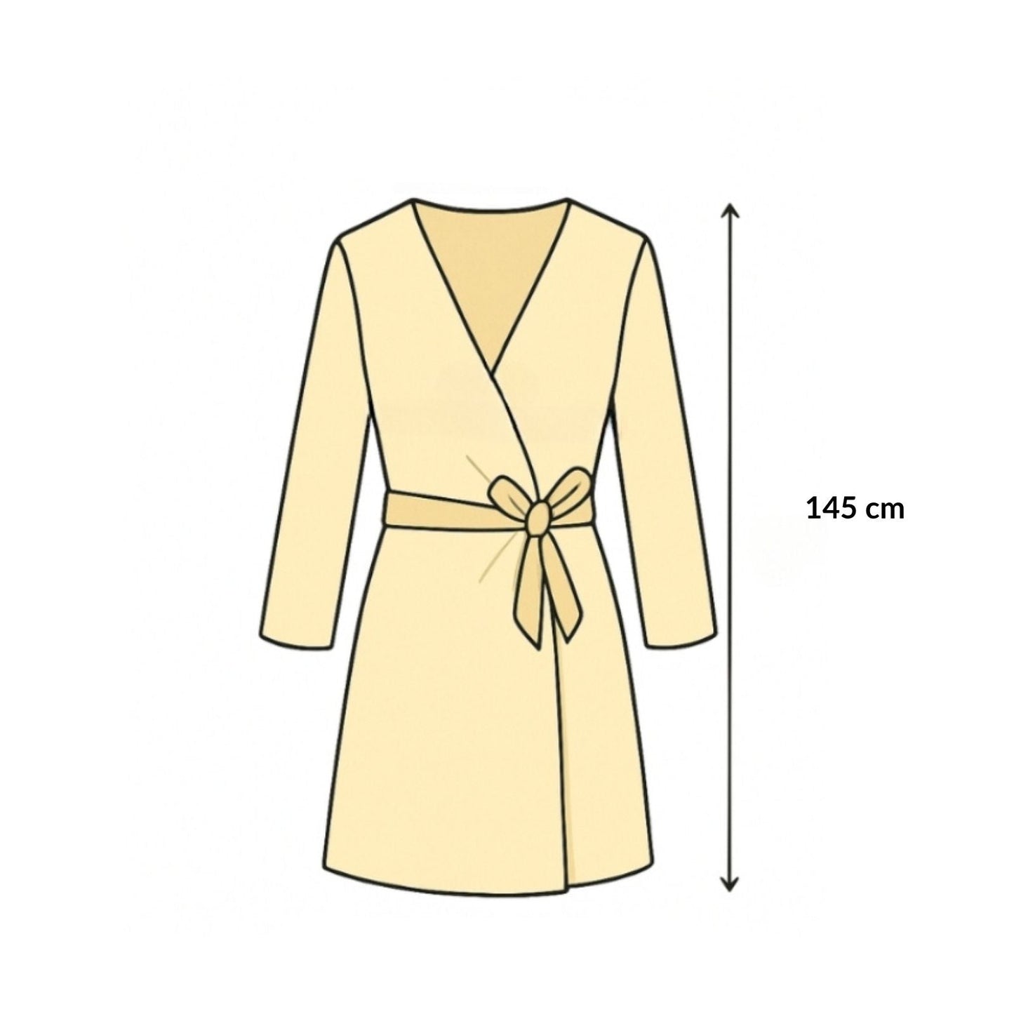 Paréo de Plage Long façon Kimono