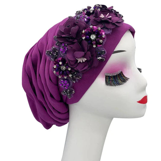 Foulard Africain Mariage Violet 
