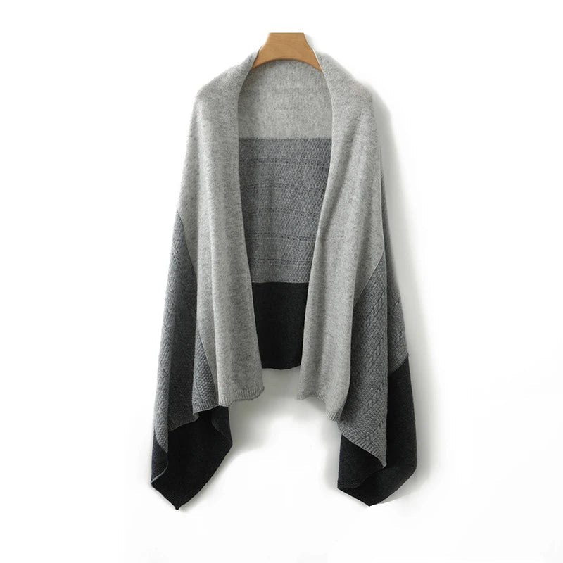 Écharpe Plaid Femme Gris 180-70cm