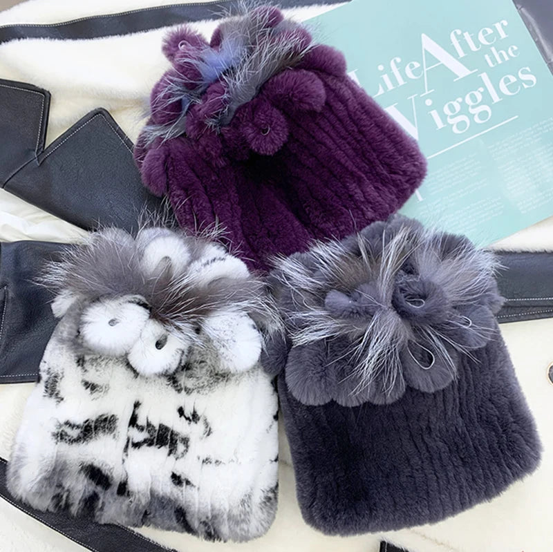 Bonnet Echarpe Fourrure Femme 