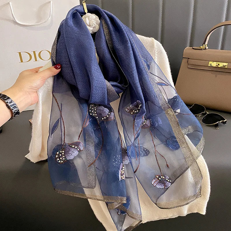 Foulard en Mousseline de Soie Femme