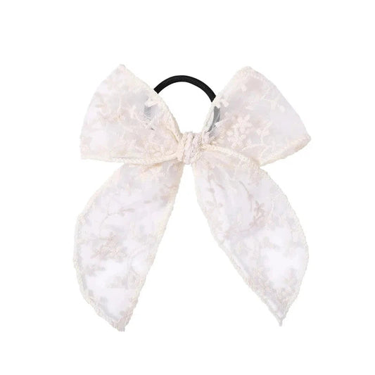 Chouchou Dentelle Blanc 