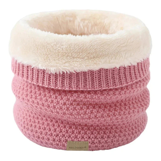 Snood Doublé Polaire Rose 