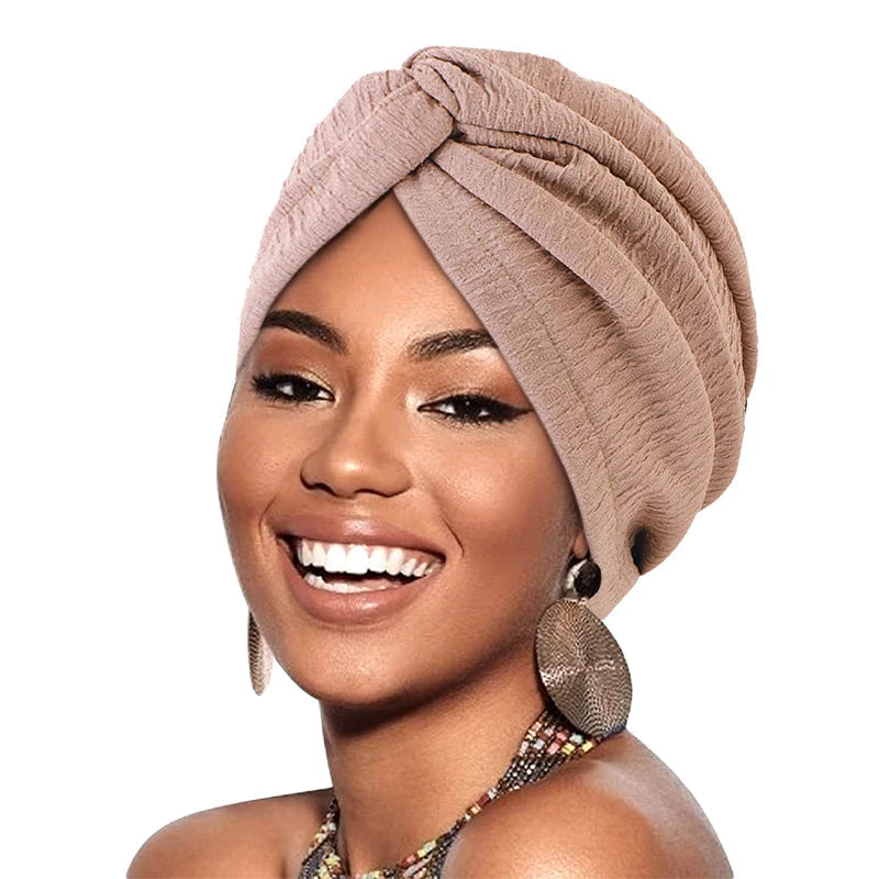 Turban Chic Femme Beige 