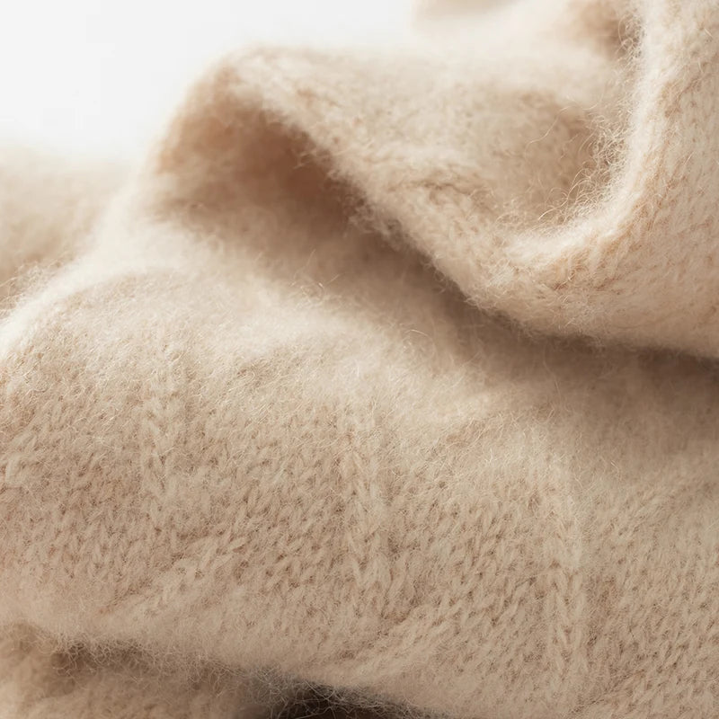 Echarpe Snood Beige Beige 80*10cm