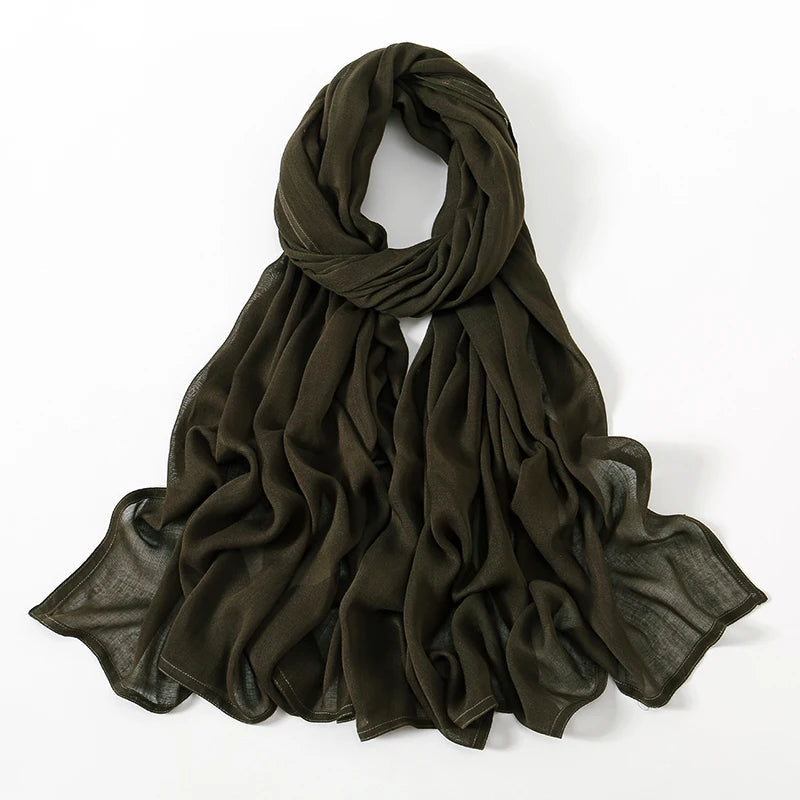 Foulard Hijab Vert Foncé 190*85cm