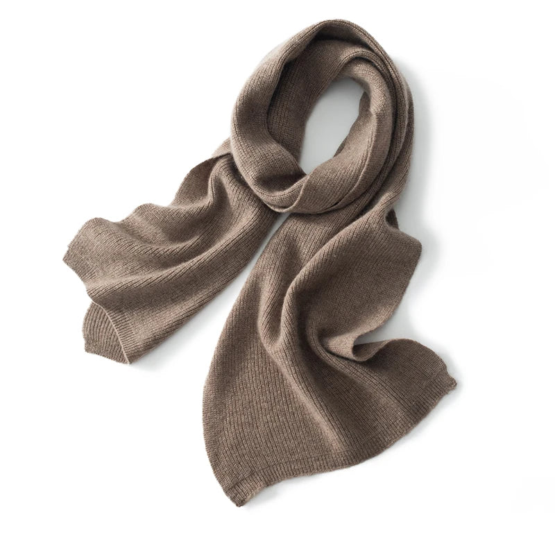 Écharpe Cachemire Unie - Marron Clair - 160*30cm