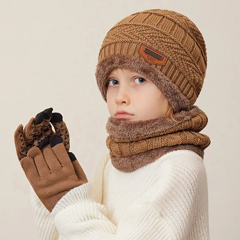 Ensemble Snood Bonnet et Gants Enfant 