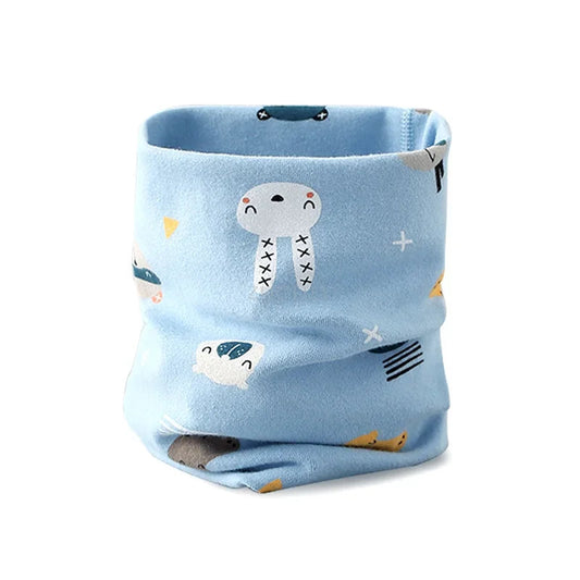 Snood Enfant 3 ans Bleu Ciel 0-12ans/ 46*21cm